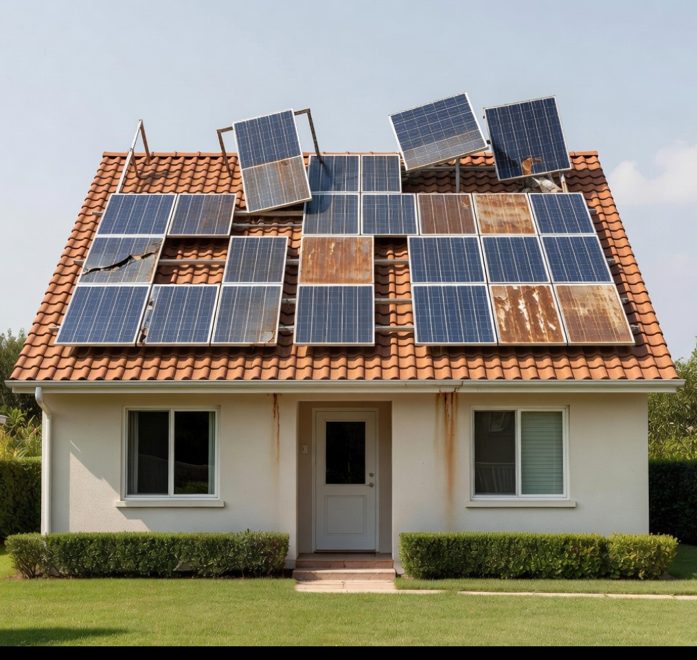 Realisiertes Photovoltaik-Projekt von Wolf-Solar auf einem Wohnhaus